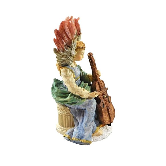 Vintage Angel Playing Cello Figurine A Band of Angels International Resources 1 - Picture 5 of 7